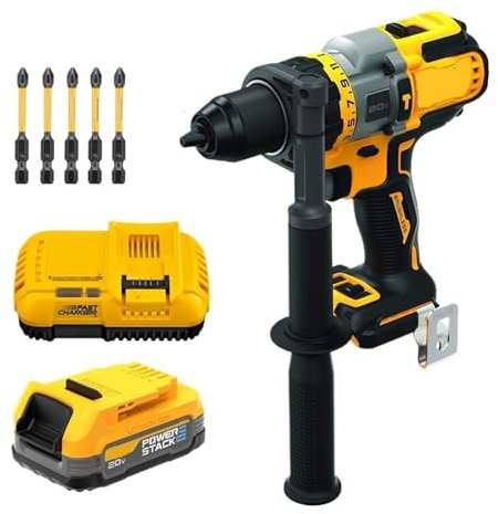 Trapano/avvitatore A Percussione Senza Fili, Set Di Batterie, Utensili Elettrici Da 20 V, Pacchetto Combinato Trapano Elettrico Elevata Capacità Di Perforazione(S3)