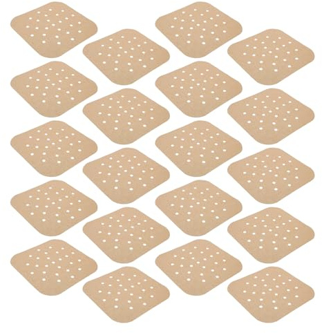 TOYANDONA Papier Sulfurisé pour Friteuse à Air Carré 16,5 X 16,5 Cm, Feuilles Antiadhésives en Silicone, 400 Pièces, Protection Résistante la Chaleur et Anti-huile pour Cuisson
