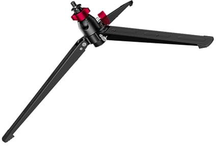 Robusto treppiede da tavolo in alluminio con tre piedi, configurazione rapida per fotografia, registrazione video, base per monopiede, supporto portatile