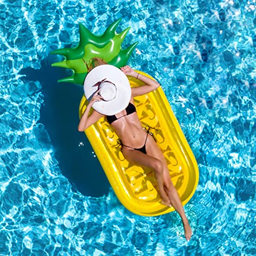 Inflatable Pool Float Water Hammock, Giant Fruit Shaped Float Lounger Raft, Durable PVC Pool Floating Bed, Heavy-Duty Inflatable Hammocks for Adults, Summer Beach Pool Party Water Toy