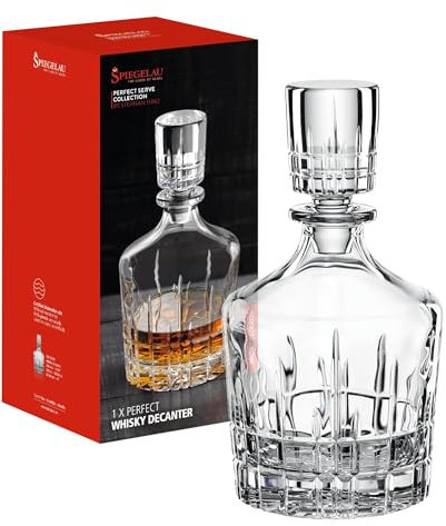 Spiegelau & Nachtmann 4500158 Highland Ensemble composé de carafe, bouteille et verre de cristal, pour whisky, 0,75 l