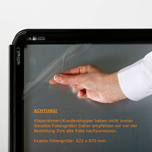Schutzfolie für Kundenstopper WindPro® | Folie DIN A1 | 10 Stück | GEN1
