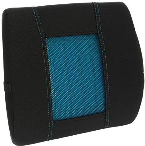 S SUMEX Coussin Lombaire de siège de Voiture, Dossier Lombaire viscoélastique avec Gel pour Voiture, Bureau ou Tout Type de siège