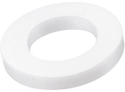 sourcing map 50er Pack PTFE Flachdichtung 14mm ä.D. 8mm i.D. 2mm dick Flanschdichtung weiß