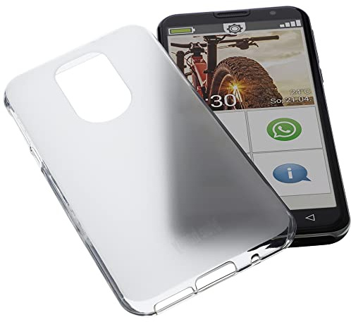 foto-kontor Hülle kompatibel mit Emporia Smart 5 Tasche Gummi TPU Schutz Handytasche transparent
