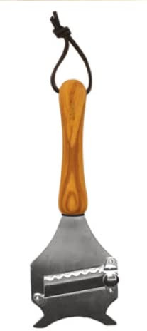 Bisetti Stainless Steel Truffle Shaver With Olive Wood Handle, 39.5 cm