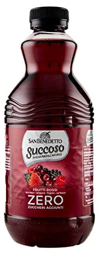 San Benedetto Succoso - Lote de 12 frutos rojos zero PET sin azúcar, 90 cl