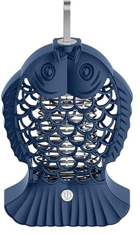 Goyoubu portable USB electronic rechargeable insect exterminator/night light with beautiful appearance and can be used as decoration. Suitable for yard, summer travel, outdoor camping. (Precious Blue)