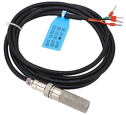 LOCADENCE Temperature Humidity Sensor Probe, I2C Output Digital Soil Temp Humidity Sensor Probe for Measuring The Temperature and Humidity of Machine Rooms, HVAC, Agricultural