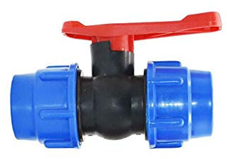 Ball Valve, 1pcs Plastic Water Pipe Quick Valve, PE Tube 2-Way Fast Connection PVC Ball Valves Accessories 20/25/32/40/50mm (Size : 50MM) (Size : 20MM) (Size : 50MM)