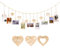 Corda per Foto con Nappa,Corda per Appendere Foto, Organizer da Parete per Collage di Foto, Parete per Foto con Clip, per Appendere Cornici per Cartoline Fotografiche