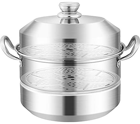 JKJZSALJ Olla De Vapor/Sopera Comercial De Acero Inoxidable 304,Olla De Vapor Grande Gruesa para Cocinar Y Guisar,Cocina De Inducción