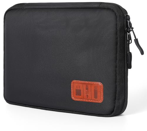 Cozary Organizzatore di Cavi, Custodia da Viaggio Portatile per Accessori Elettronici, Borsa da Viaggio Supporto Organizzatore di Cavi per Cavi USB, Schede SD, Caricabatterie, Disco Rigido