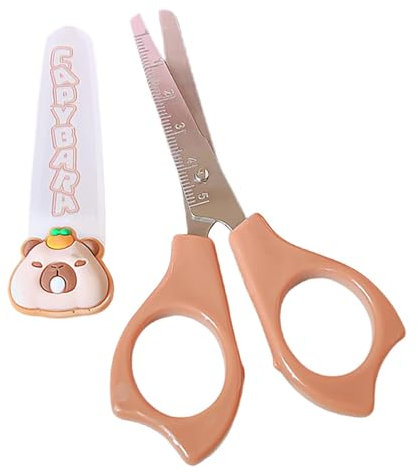 Süße Capybara -Schere, Kinderschere, Capybara Cartoon gerundete Tippschere für Kinder, Schneiden von Scrapbooking-Accessoires, Handwerkstools für Grundschule einem Rutschgriff, Kinderaktivitäten für K