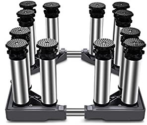 ABNNHK Waschmaschinensockel Multifunktionssockel Höhenverstellbar 14-17cm Gerätesockel Wäschetrockner Waschmaschinensockel Länge/Breite 43-65cm Standpodest für Herd und Kühlschrank