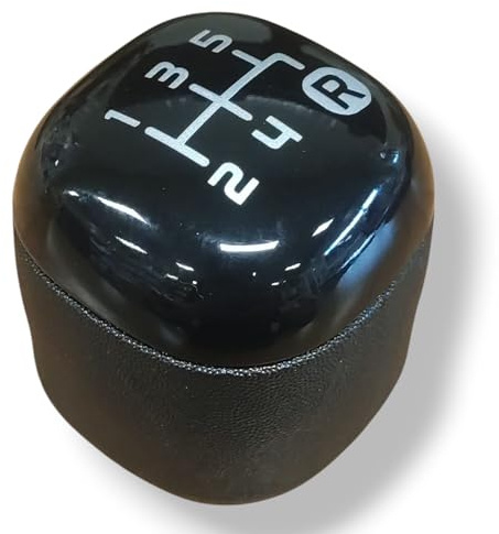 Car Passion Pomello Cambio Completo Compatibile con Fiat Panda (312) III serie dal 2012 in poi 5 Marce Ricambio Impugnatura Asta del cambio Lente