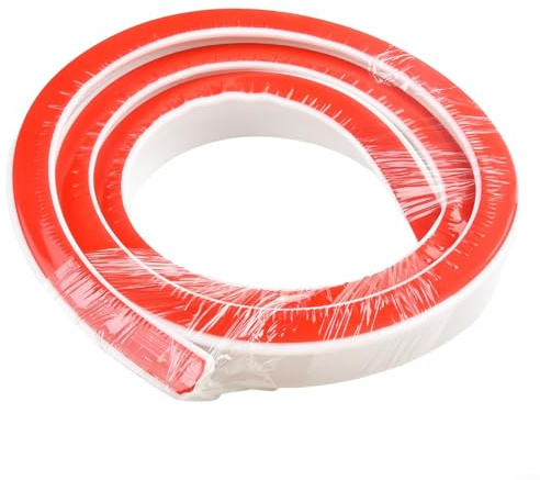 Sisinkal Barriera da doccia in silicone, tappo dell'acqua, striscia impermeabile per bagno, design flessibile, per docce senza curve, protezione per pavimenti della cucina, con acrilico, 50-300 cm (5