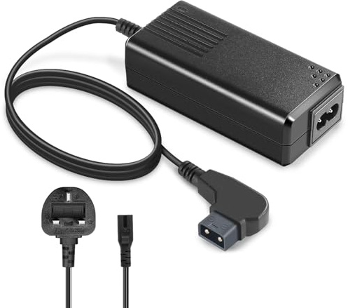 NEEWER D-Tap Battery Charger with 3.3feet/1m D-Tap Cable for V-Mount/V-Lock/Gold Mount Battery, Compatible with NEEWER BP-95W BP-190WS BP-150WS BP-V47 BP-V95 Sony BP-U65 BP-U68 etc.[Output: 16.8V 2A]