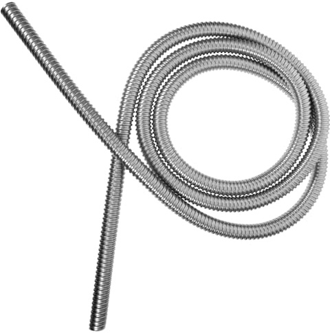 COMPUKAS Stainless Steel Cable Sleeve Protector Spiral Wire Cable Organizer Tube Flexible Metal Conduit Id Meters for Wire Management