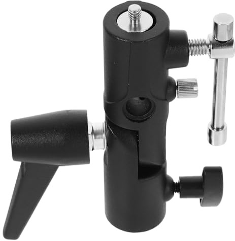 BESPORTBLE Soporte para Flash de Cámara Montura Tipo H Adaptador Metálico para Trípode y Fotografía Compatible Paraguas y Softbox Accesorio Profesional para Iluminación Portátil