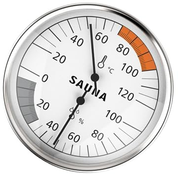 Termometri per sauna per interni, dispositivo a doppio scopo per misurazione precisa di temperatura e umidità in camera termometri per sauna
