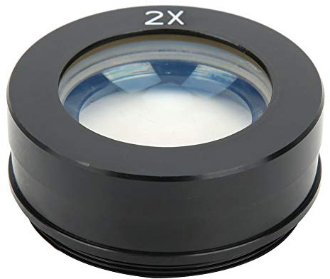 2.0X C - Mount Zoom Objektiv für Industrie - Mikroskop - Kamera, Metall - Glas - Objektiv mit 45 mm Außendurchmesser für XDC und XDS Monokular - Mikroskope