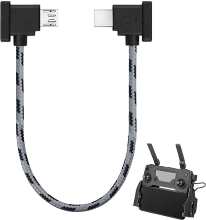 Menibeuty USB C auf Micro USB Fernsteuerung Kabel 15cm Nylon, Datenkabel Kompatibel mit DJI Mavic Mini, Mini 5 Pro, Mini 2/SE, Mavic Air, OTG Adapterkabel für DJI Controller zu Smartphone & Tablet