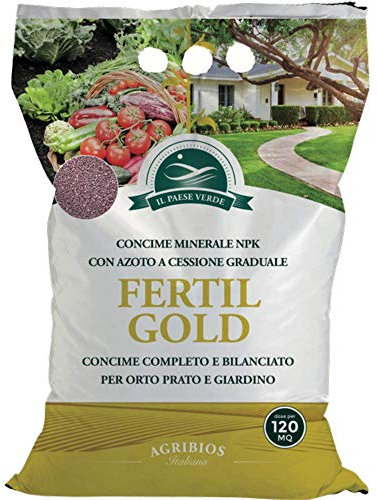 FERTIL Gold da 5 kg, CONCIME Minerale NPK con AZOTO A CESSIONE GRADUALE