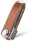 flintronic Key Organizer | Keychain Genuine Leather | Pocket Smart Key Holder with Gift Boxed Stylish, Functional & Practical (Holds 7-9 Multiple Keys) - Brown