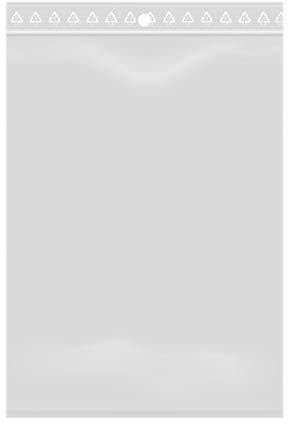 Lotto di 100 sacchetti trasparenti con chiusura a zip - Plastica adatta agli alimenti (10 x 15 cm)