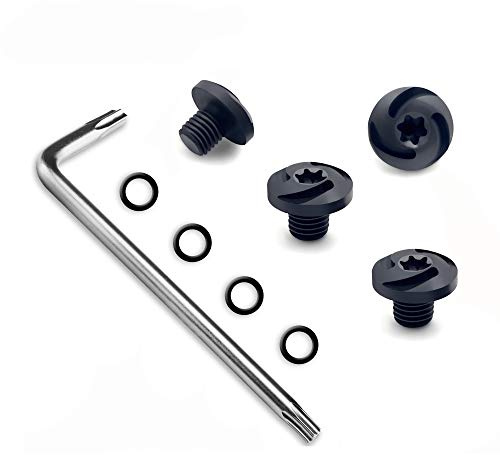 Guuun Grip Screws for Sig P238 P938, 4 O-Rings, T10 Torx Key, Black Finish Fancy Screws