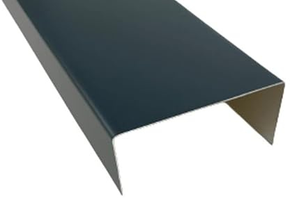 Alu U - Profil Länge 2 m Winkel Abdeckprofil U Leiste (Alu anthrazit RAL 7016, A=50 B=100 C=50 mm)