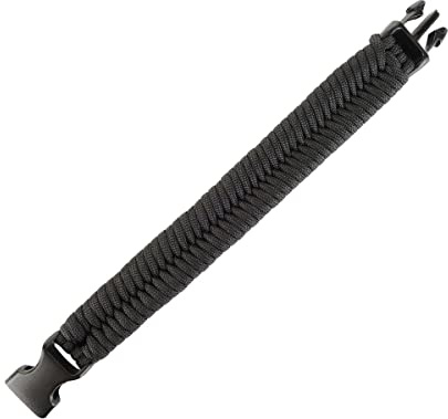 Epic Militaria Paracord Fisch-Armband, mittelgroß, Schwarz