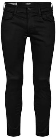 Replay Vaqueros Anbass Slim-Fit Hyperflex con elástico para Hombre, Negro (Black 098), 31W / 30L