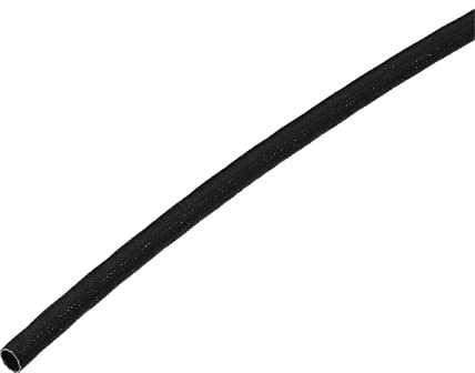 DMiotech 4mmx5m Fiberglass Sleeve Insulating Small Lines Fabric Tubing for Wire Protecting with Resin Black