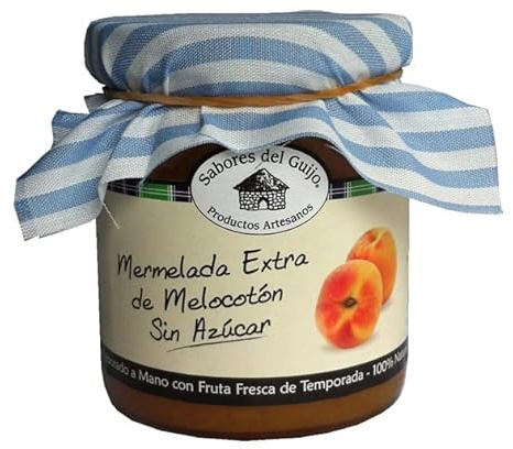 Mermelada Artesana de Melocotón Sin Azúcar Corazón Extremeño