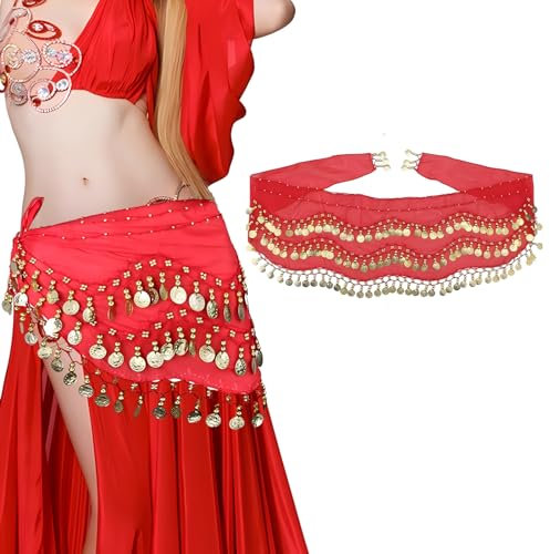 cailiya Bauchtanz Hüfttuch,1pcs Bauchtanz Gürtel,Bauchtanz Tuch,Damen Bauchtanz Gürtel,Für Mädchen, Frauen, Latein Yoga Belly Dancer Outfit