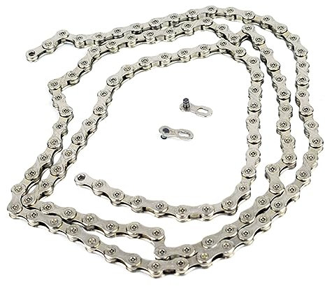 BESPORTBLE Glieder Mountainbike Kette Langlebige Rostfreie Ersatz Fahrradkette Für Reibungslose Gangwechsel Passend Für Schaltsysteme Elektrobeschichtet Silberfarben