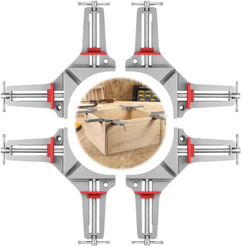 90 Grad Winkelspanner Holz Ecke Klemme Rechtwinklig Winkel Klemme Gehrungszwinge für Holzarbeiten Bilderrahmen Staffelei