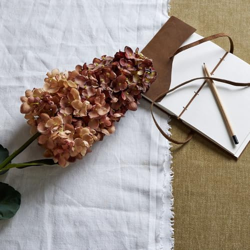 Hill Interiors Hortensia artificiel en plastique Bordeaux 15 x 15 x 88 cm
