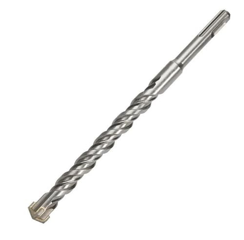 1 Stück SDS Plus Hammerbohrer 110/160/210 mm Länge Steinbohrer 5/6/8/10/12/14/16 mm Spiralbohrer Hartmetall-Kreuzspiral-Hammerbohrer for Beton, Ziegel, Blöcke, Stein(8mm,110mm)