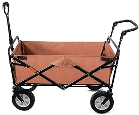 ZWQXZX Bollerwagen Faltbar Strandwagen Faltbollerwagen Home Klappbarer Gartenwagen, Robuster Wagen, Einkaufswagen Für Outdoor, Camping, Angeln, Zugwagen Mit 4 Rädern Transportwagen Handwagen