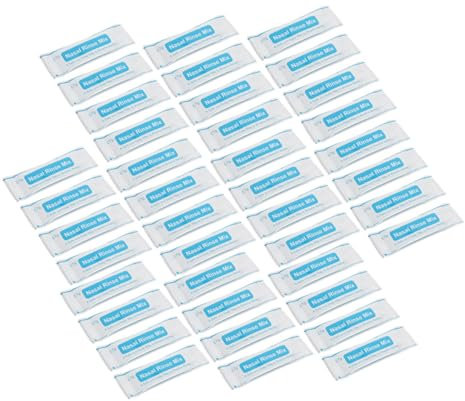 SEWOART Paquetes De Sal Nasal 80 Sobres Sal Cuidado Nariz Sin Granulado Fino Disolución Rápida Para Adultos y Niños Uso Profesional e Industrial