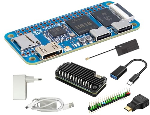 youyeetoo Banana Pi BPI-M4 Zero enkortsdator, 4G RAM 32G eMMC, 1,5 GHz allwinner H618 fyrkärnig CPU, stöd 4K display Run Ubuntu, Pi Zero 2 W alternativ (metallväska byggsats)