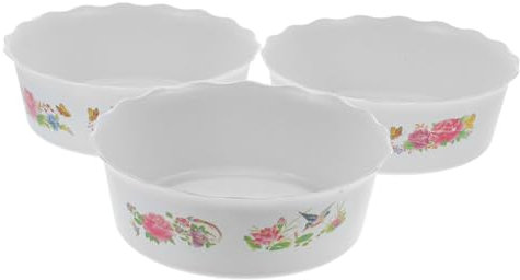 SEWOART Pot De Fleurs Hydroponique en Plastique 3 Pièces Jardinière Bol De Plantation Ronde pour Nénuphars Et Jonquilles Intérieur Extérieur Contenant Hydroponique Grand Et Profond Bassin d'eau