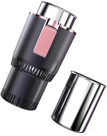 BELLIFFY 1satz Portabler Auto-kühl Und Wärmbecher Teiliges Set Mit Aluminium-Becher Für Reisen Camping Und Lange Fahrten Temperaturregelung Leicht Und Tragbar