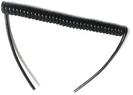 Cavo a spirale telescopico, cavo telefonico, 5 pezzi 4 core cavo elettrico a spirale cavo di alimentazione estensibile filo 0,5 mm quadrato nero 2,5 metri 5 metri 4 pin flessibile filo a molla retratt
