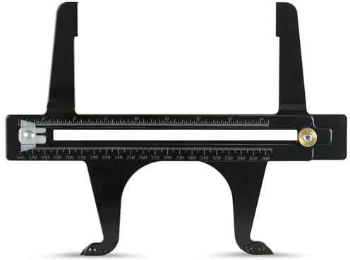 Fabater Brake Drum Measuring Resetting Tool, 6.5-14.25 Inch Double Scale Combination Brake Reset Gauge, Brake Measuring Tool for Rotor Resetting, Adjusting Brake Shoes, Measuring