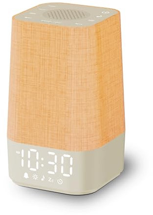 LIORQUE Sunrise Alarm Clock Wake Up Light with 30 Soothing Sounds Dimmable Display, Bedside Digital Alarm Clocks Mains Powered, Night Light for Kids Adults, White Noise Machine for Sleeping