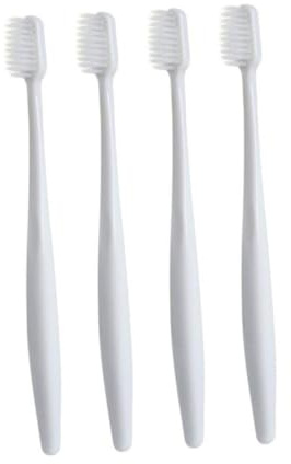 Veemoon 4piezas Cepillo De Dientes Anti-sangrado De Cerdas Suaves De Plástico Para Adultos Cepillo De Dientes Ecológico Para Uso Doméstico Para Higiene Bucal Diaria